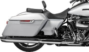 Drag Specialties Seats EZ Glide II™ Small Backrest Black Chrome Leather Vinyl #0822-0537