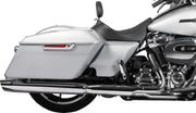 Drag Specialties Seats EZ Glide II™ Small Backrest Black Chrome Leather Vinyl #0822-0537