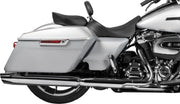 Drag Specialties Seats EZ Glide II™ Small Backrest Black Chrome Leather Vinyl #0822-0537