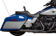 Drag Specialties Seats EZ Glide II™ Small Backrest Black Chrome Leather Vinyl #0822-0537