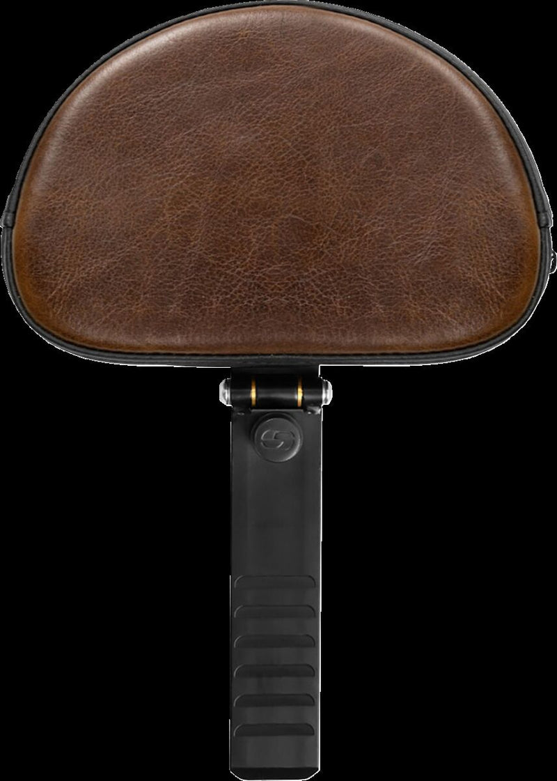 Saddlemen Mini Contoured Backrest - Saddlehyde™, Lariat, Each - Black for Harley-Davidson Sportster 2004-2022