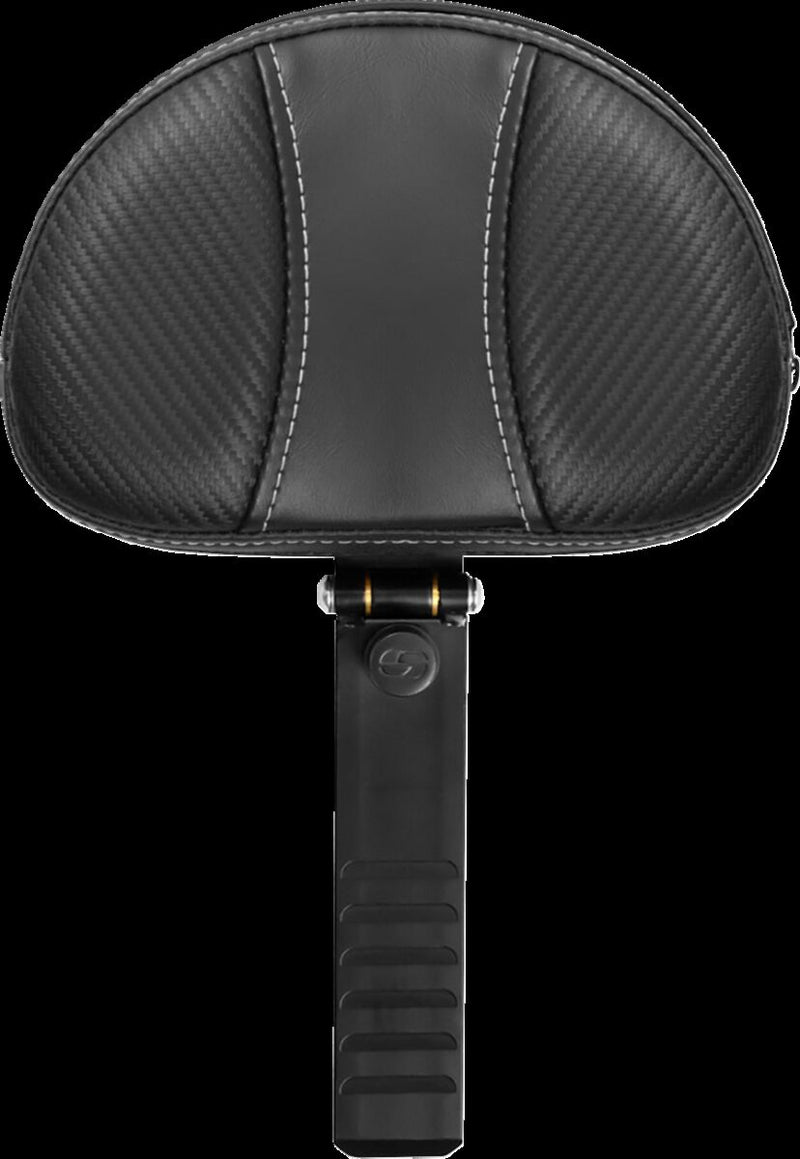 Saddlemen Mini Contoured Backrest - Dominator, Saddlehyde™, Each - Black for Harley-Davidson Sportster 2004-2022