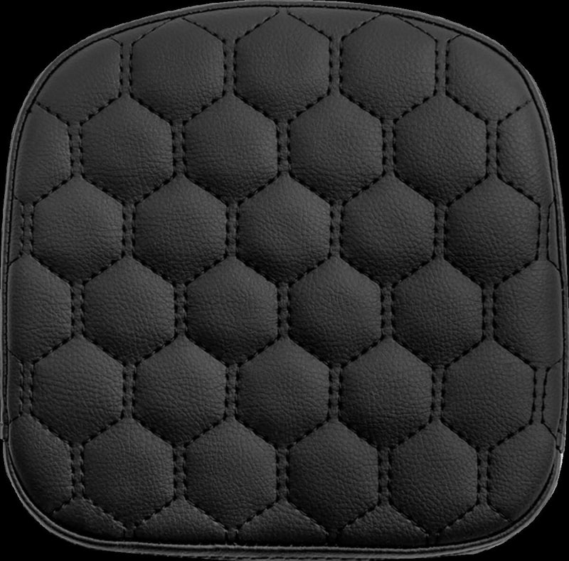 Saddlemen Honeycomb Sissy Bar Pad - 19 cm (7-1/2"), Saddlehyde™, Each - Black for Harley-Davidson Touring & Softail 2024-2026