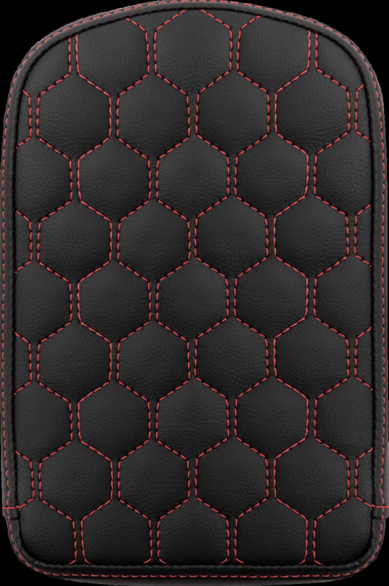 Saddlemen Roadsofa™ Honeycomb Sissy Bar Pad - Each, Saddlehyde™ - Black / Red
