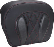 Mustang Chopped Tour-Pak® Sissy Bar Pad for 2023-2026 Harley-Davidson Black Red