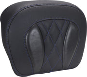 Mustang Chopped Tour-Pak® Sissy Bar Pad for 2023-2026 Harley-Davidson Black Blue #88440SB