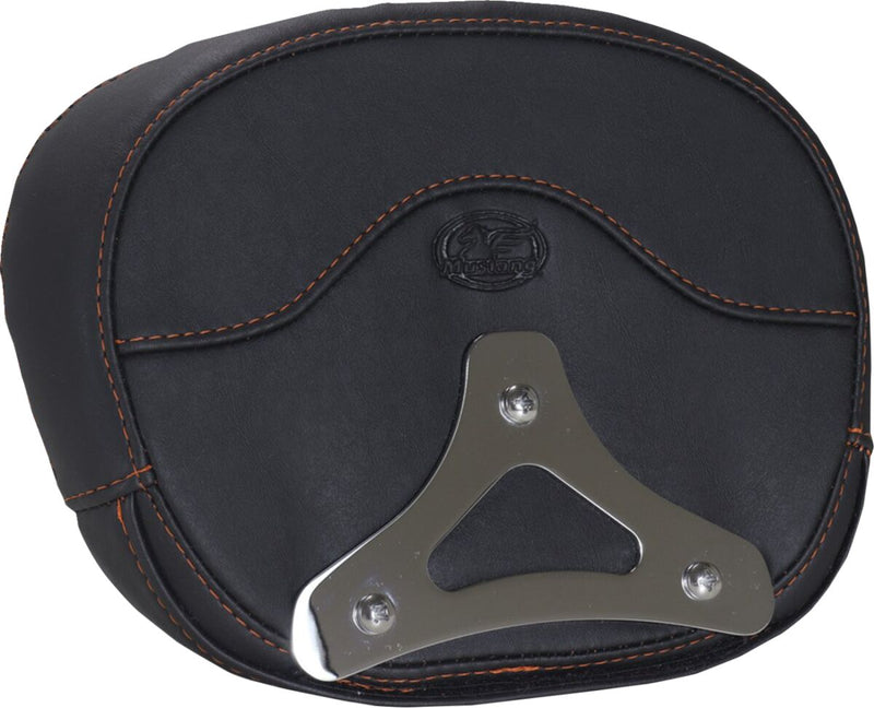 Mustang Deluxe Sissy Bar Pad for 2023-2026 Harley-Davidson Black Orange #88450MO