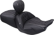 Mustang Deluxe Touring Driver Backrest for 2023-2026 Harley-Davidson Black Removable #89460