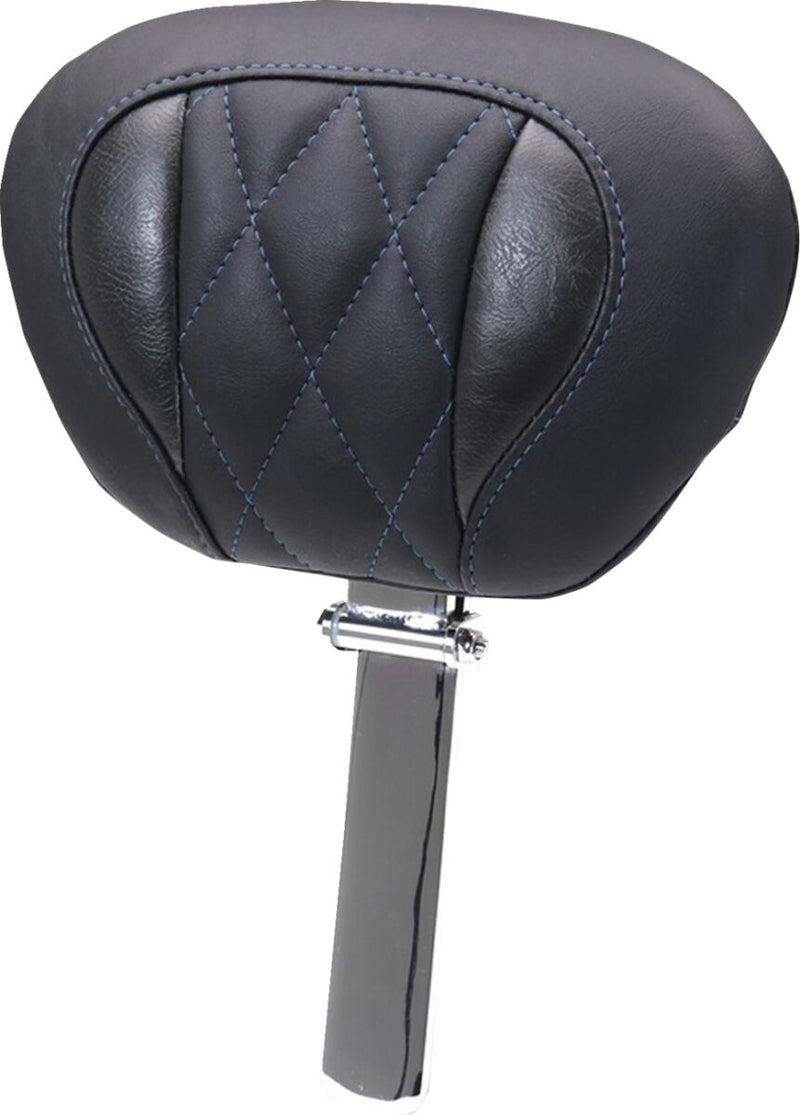 Mustang Deluxe Touring Driver Backrest for 2023-2026 Harley-Davidson Black Blue Removable #89460SB