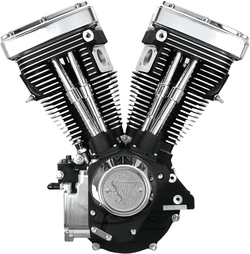 S&S Cycle V80 Long-Block Engine V-Series Wrinkle Black Long Block #310-0233