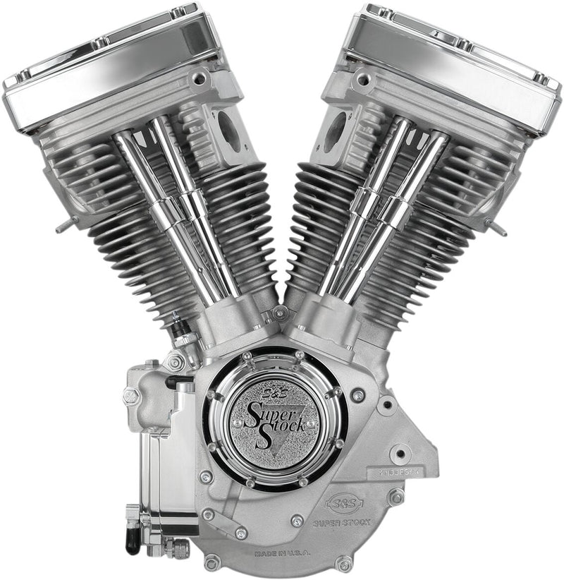 S&S Cycle V80 Long-Block Engine V-Series Silver Long Block #310-0232
