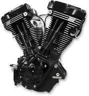 S&S Cycle V111 Long-Block Engine V-Series Black Long Block #310-0829