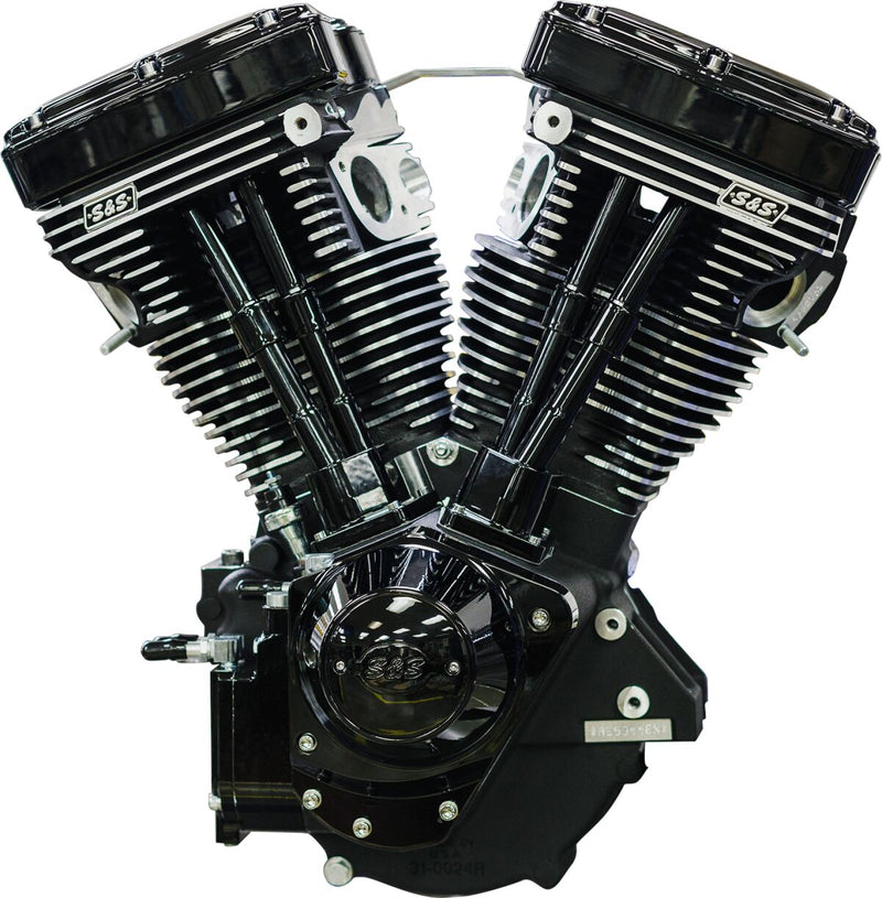 S&S Cycle V124 Long Block Engine for 1984-1999 Harley-Davidson Black #310-1158
