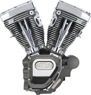 S&S Cycle T124 High Compression Long Block Engine for 2007-2016 Harley-Davidson T-Series Stone Grey #310-0511A