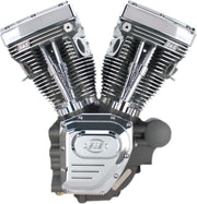 S&S Cycle T124 Low Compression Long Block Engine for 2007-2016 Harley-Davidson T-Series Stone Grey #310-0512A