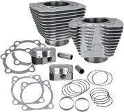 S&S Cycle 1200cc Conversion Kit for XL883 Powder-Coated Silver Big Bore Aluminium Cast #910-0688