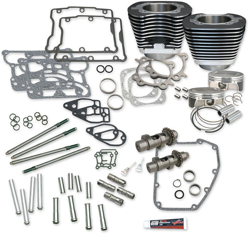 S&S Cycle 106" Hot Set Up® Engine Performance Kit Wrinkle Black Big Bore #900-0354