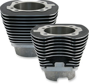 S&S Cycle 4-1/8" Bore Cylinder Cylinder Kit Black Powder-Coated Aluminium Pair #910-0255