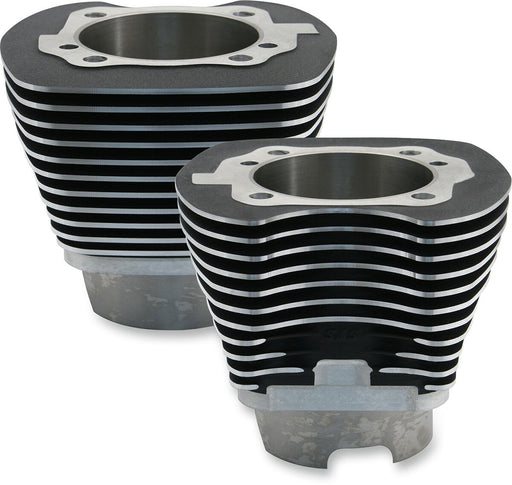 S&S Cycle 4-1/8" Bore Cylinder Cylinder Kit Black Powder-Coated Aluminium Pair
