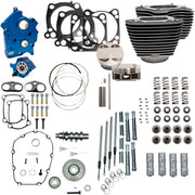 S&S Cycle Power Package with Highlighted Fins and Chrome Pushrod Tubes for Harley-Davidson Touring Models Touring