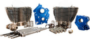 S&S Cycle 124 in. Black Granite Power Package Big Bore Kit for Chain Drive w/Highlighted Fins for Various Various Harley-Davidson Motorcycles (See Fitment List)