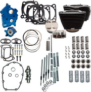 S&S Cycle 128" Power Package for 2017-2025 Harley-Davidson Performance Kit Black Non-Highlighted Fins #310-1105C