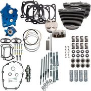 S&S Cycle 128" Power Package for 2017-2025 Harley-Davidson Performance Kit Black Highlighted Fins