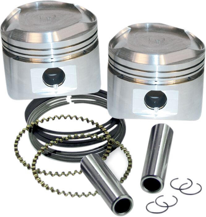 S&S Cycle Piston Kit for Super Stock® Heads Forged Replacement #92-2028