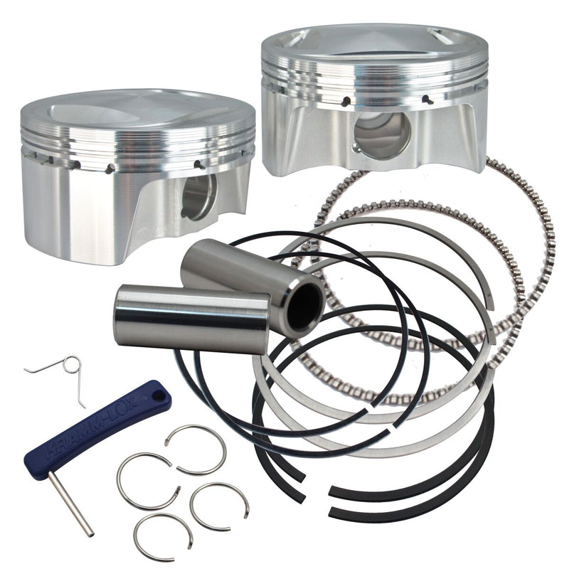 S&S Cycle Piston Kit for 1999-2017 Harley-Davidson Standard Bore Dual Ring #920-0129