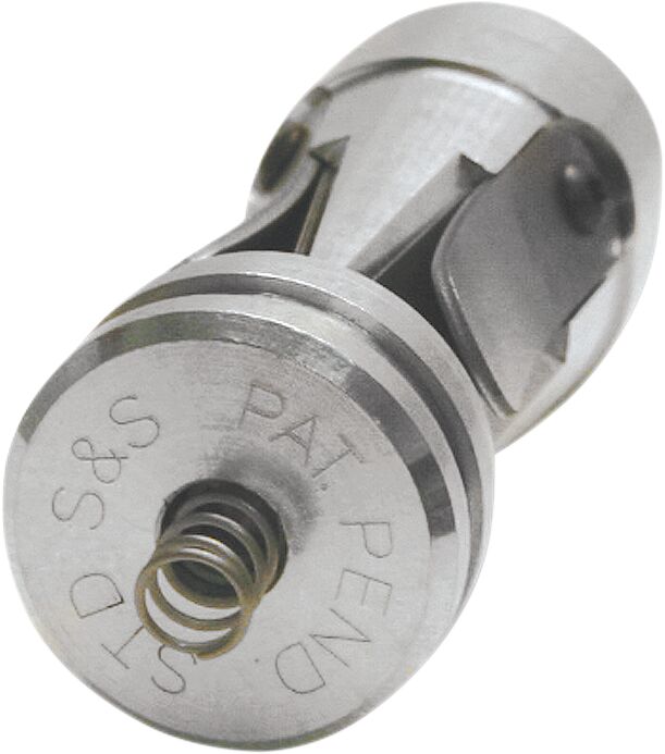 S&S Cycle Crankcase Breather Reed Valve Breather Valve Silver #31-2100