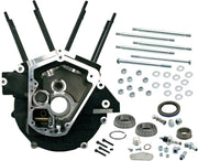 S&S Cycle Super Stock® Alternator Style Engine Case Black Powder-Coated Standard Bore A356 T-6 Aluminium Alloy Kit #31-0055