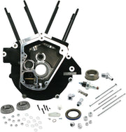 S&S Cycle Super Stock® Alternator Style Engine Case Black Powder-Coated Standard Bore A356 T-6 Aluminium Alloy Kit #31-0052