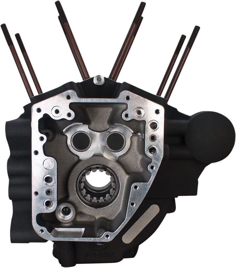 S&S Cycle Engine Case Super Stock® T2 Powder-Coated Wrinkle Black 356 T-6 Aluminium