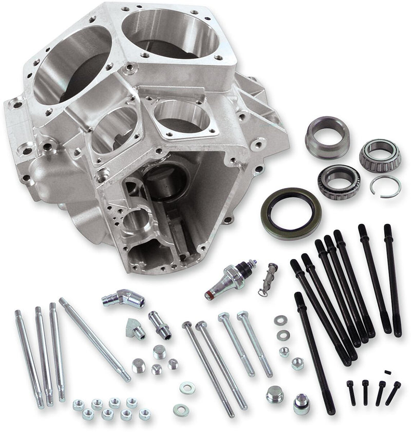 S&S Cycle Special Application Crankcase Engine Case Natural Kit