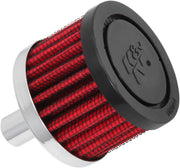 K & N Crankcase Vent Filters Black Chrome #62-1010