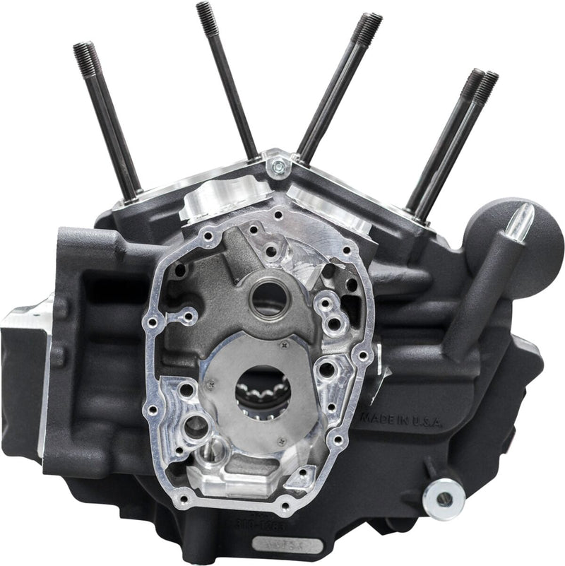 S&S Cycle M8 Softail Crankcase for 2018-2025 Harley-Davidson MK-Series Matte Black #310-1326
