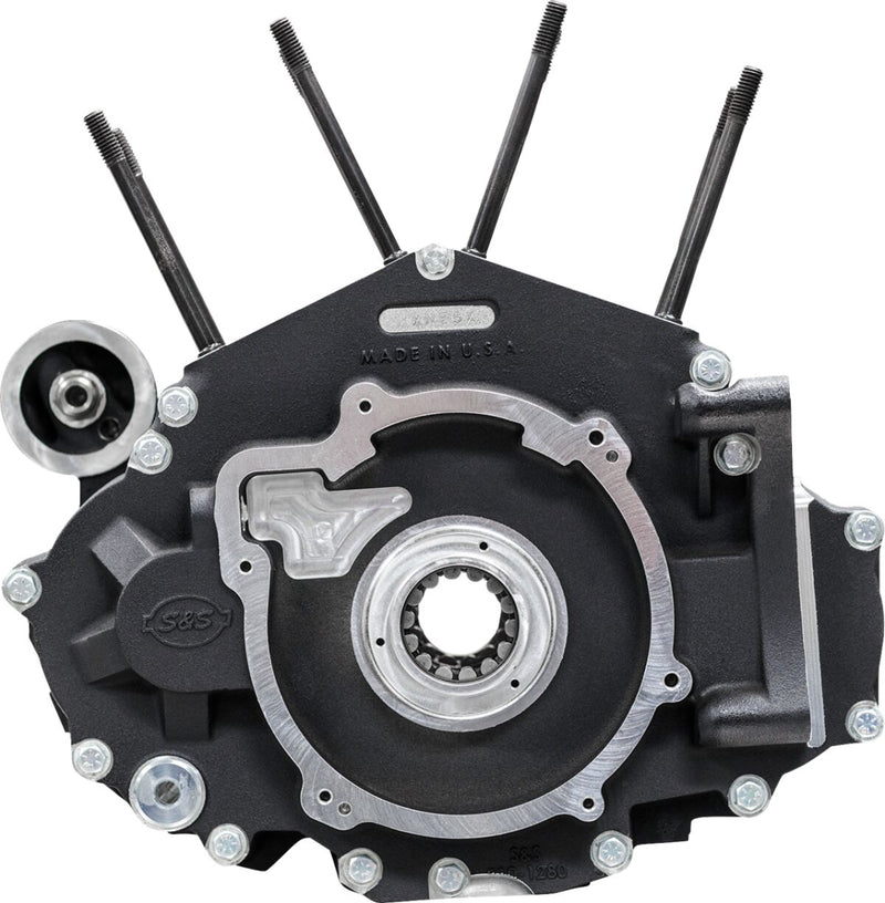S&S Cycle M8 Softail Crankcase for 2018-2025 Harley-Davidson MK-Series Matte Black #310-1326