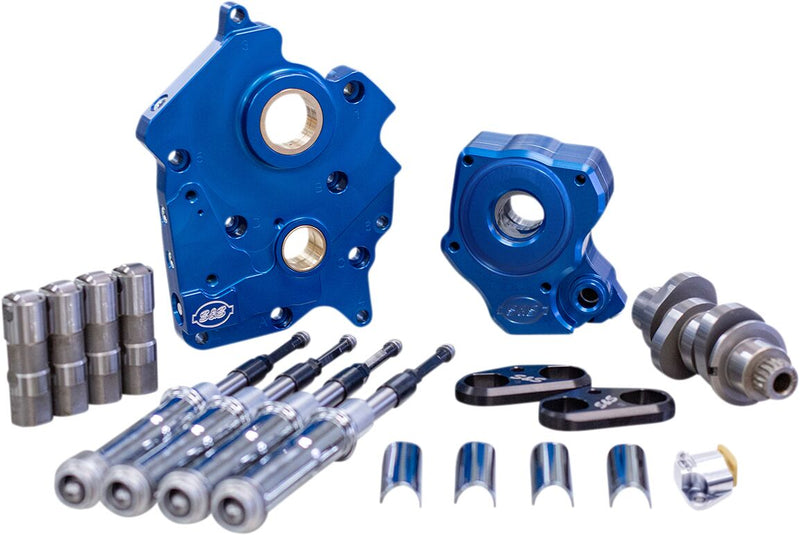 S&S Cycle Chrome 465 Chain Drive Camchest Kit w/Pushrod Tube for 2017-2024 Harley-Davidson Touring and 2022 Harley-Davidson Trike #310-0999B