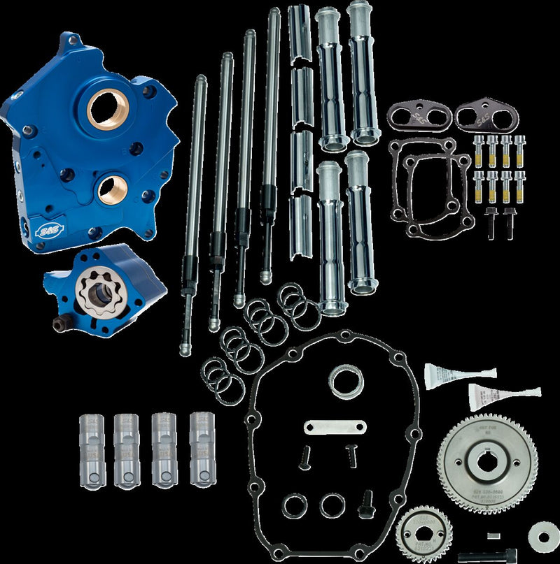 S&S Cycle Cam Chest Kit without Cams for Gear Drive M8 for 2017-2025 Harley-Davidson Camchest Kit Chrome