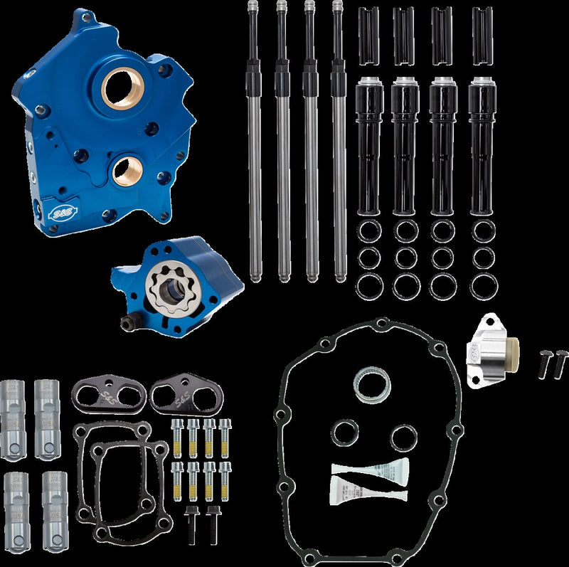 S&S Cycle Cam Chest Kit without Cams for Chain Drive M8 for 2017-2025 Harley-Davidson Camchest Kit Black