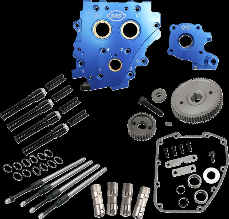 S&S Cycle Cam Chest Kit without Cams for Gear Drive Twin Cam for 2006-2017 Harley-Davidson Camchest Kit Black