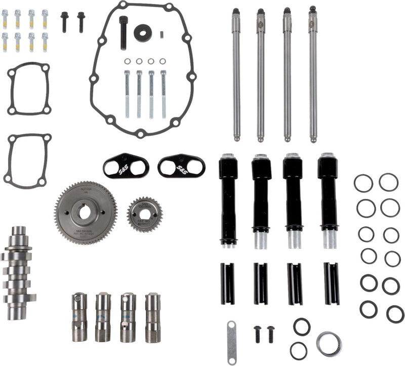 S&S Cycle 496 Camshaft Kit with Pushrod Tubes for 2017-2025 Harley-Davidson Gear Drive #310-1412