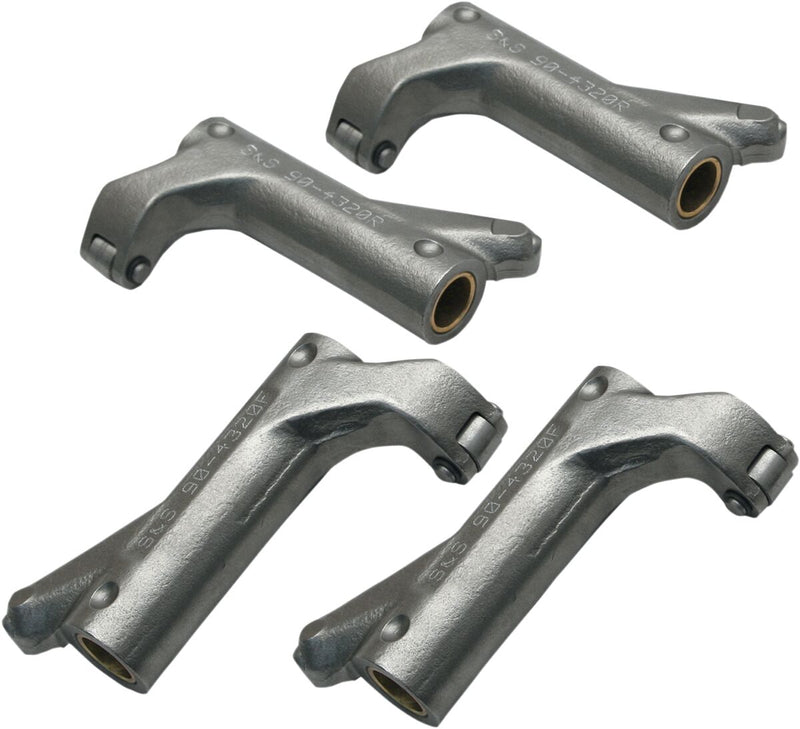 S&S Cycle Roller Rocker Arms Forged Front Rear 8620 Steel Set of 4 #900-4320A
