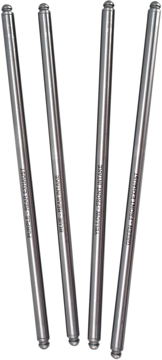 S&S Cycle Pushrod Non-Adjustable Pushrod Set Fixed Length Chromoly Steel Set of 4 #930-0041