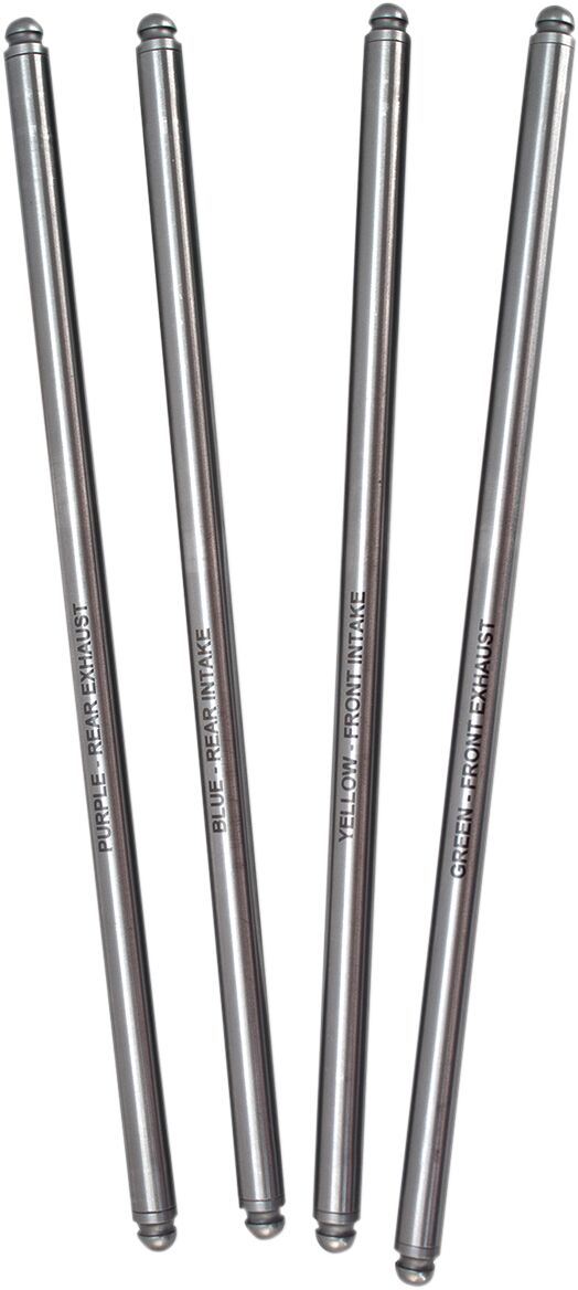 S&S Cycle Pushrod Non-Adjustable Pushrod Set Fixed Length Chromoly Steel Set of 4