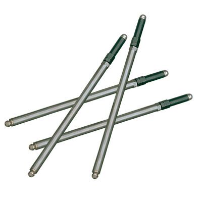S&S Cycle Pushrod Set Adjustable for 1999-'16 HD Big Twins, 124" Engines with 5.013" Length Cylinders Chrome Moly Set of 4 #93-5098