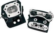 S&S Cycle Performance Replacement Head Cylinder Head Kit Powder-Coated Wrinkle Black Low Compression Aluminium Pair