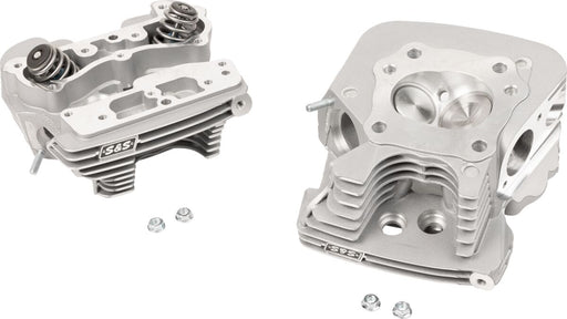 S&S Cycle 79 cc Super Stock® Cylinder Head Cylinder Head Kit Powder-Coated Silver Aluminium Pair