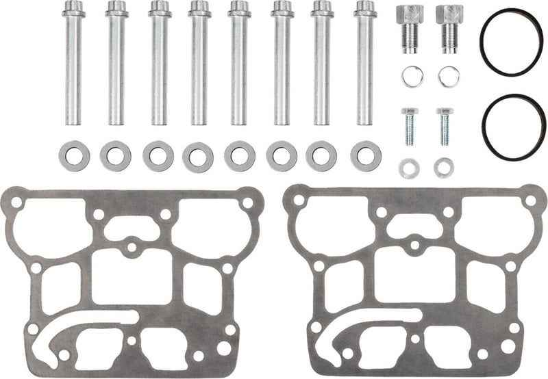 S&S Cycle 79 cc Super Stock® Cylinder Head Cylinder Head Kit Powder-Coated Silver Aluminium Pair