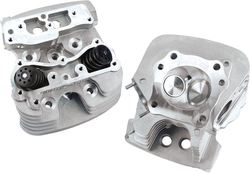 S&S Cycle 89 cc Super Stock® Cylinder Heads Cylinder Head Kit Powder-Coated Silver Aluminium Pair